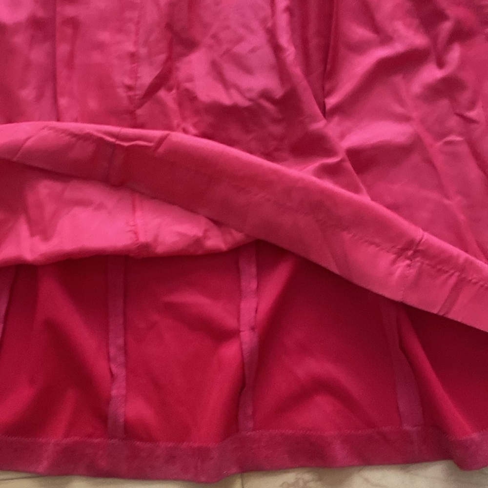 VINTAGE Cedarhurst Classics Red Faux Suede button down Frock Coat Size 7/8 - Picture 16 of 17